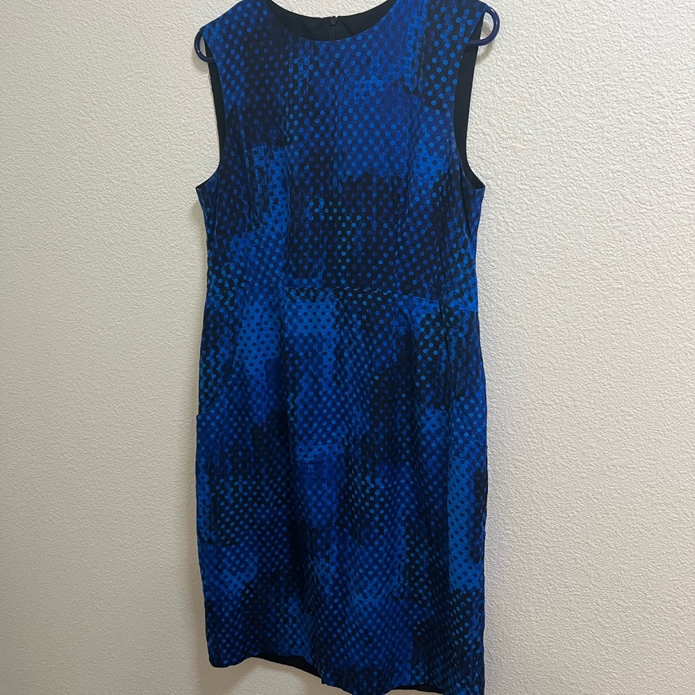Elegant Blue Sleeveless Dress